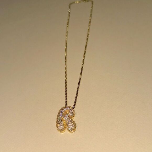 Ballon initials necklace M631 - Picture 5 of 7